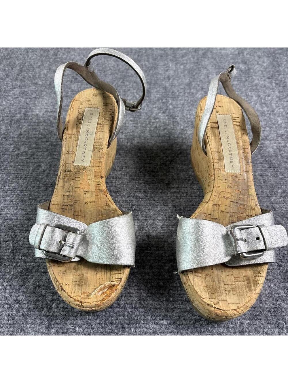 Stella McCartney Women's Silver and Grey Sandal